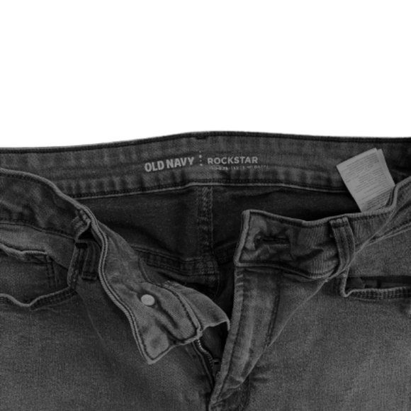 Black Rockstar Distressed Mid-Rise Skinny Jeans - Size‎ 8 - Picture 5 of 5